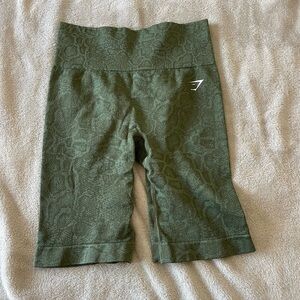 Worn Once Gymshark Adapt Animal Seamless Cycling Shorts Size S in Willow Green